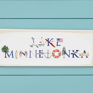 Lake Minnetonka Wood Block