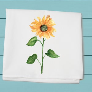 sunflower kitchen, flour sack towel, cotton towels, summer decor