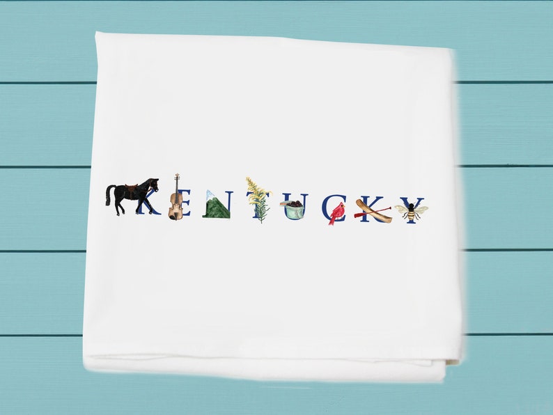 Tina Labadini Designs Kentucky Flour Sack Towel - Thumbnail 4