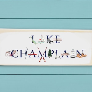 Lake Champlain Wood Block