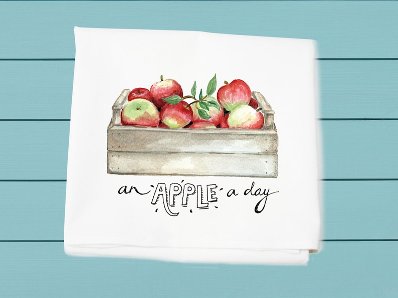 Tina Labadini Designs Apple a Day Flour Sack Towel