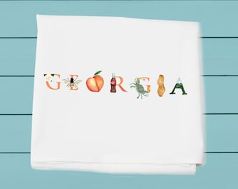 Flour Sack Towels for kitchen and bar - Georgia