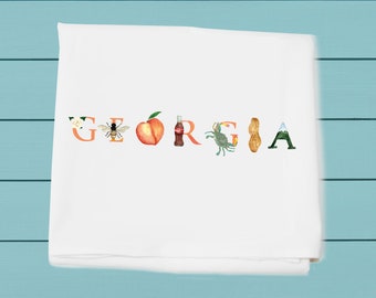 Flour Sack Towels for kitchen and bar - Georgia