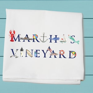 Flour Sack Towels for kitchen and bar - Martha&#39;s Vineyard