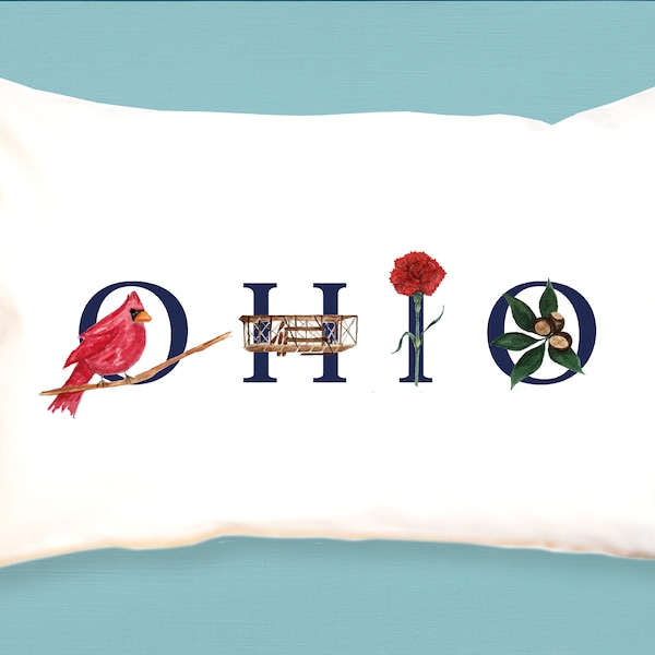 Ohio State Pillow Etsy