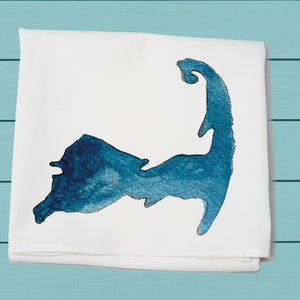 Cape Cod Landkarte ~ Mehlsack Handtuch ~ 100% Baumwolle maschinenwaschbar ~ Geschirrtuch