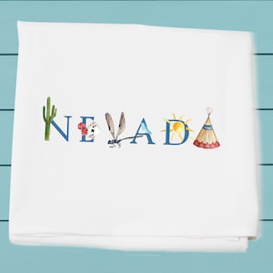 Nevada ~ Flour Sack Towel ~ kitchen and bar towel ~ Icons of Nevada