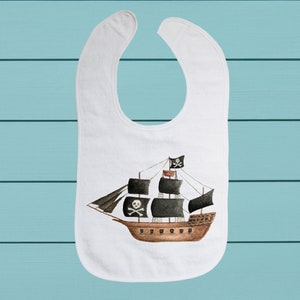 Anime Fleece Baby Bib Pirate 