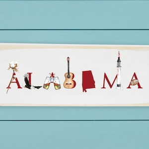 Alabama Wood Block ~ Home Decor ~ Wall Art