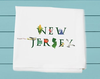 New Jersey ~ Flour Sack Towels for kitchen and bar