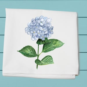 hortensia, bloemzak handdoek, theedoek, decoratieve handdoek, cadeau voor haar, zomer decor