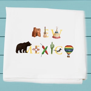 Flour Sack Towels for kitchen and bar - New Mexico - tea towel