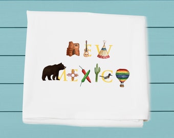 Flour Sack Towels for kitchen and bar - New Mexico - tea towel