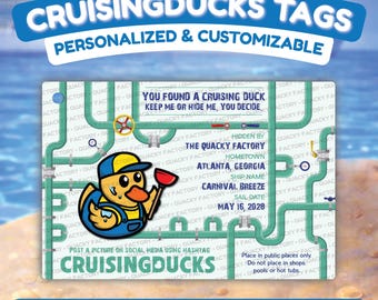 CRUISINGDUCKS Tags (Laminated) - Plumber Duck