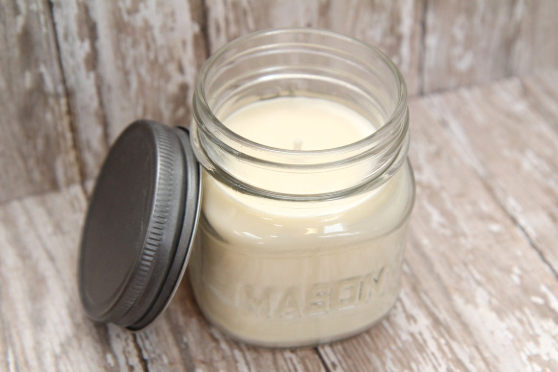 Beeswax Soy Candle Eco Friendly Mason Jar Candle Clean Etsy