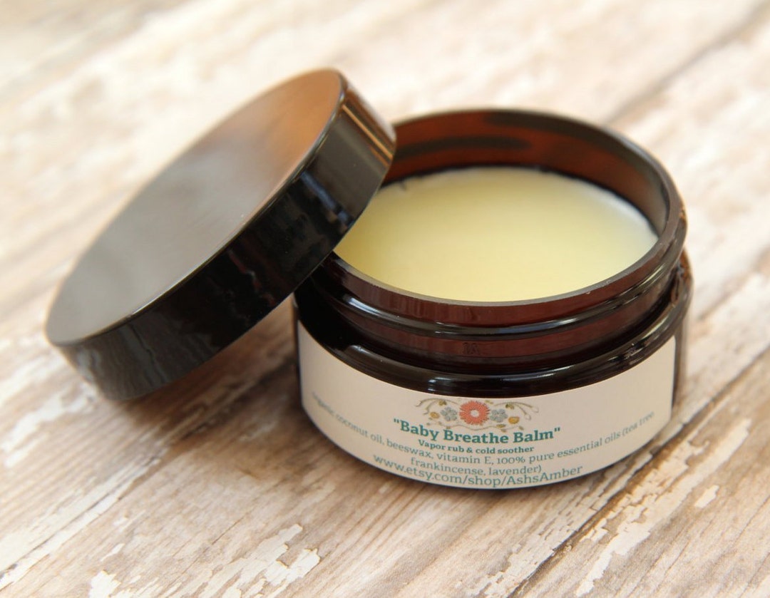 Natural Baby Vapor Rub Baby Breathe Balm Organic Salve Etsy