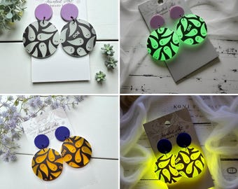 Hand-Crafted Glow-in-the-Dark Ghost Earrings – Jeweled Art Handmade