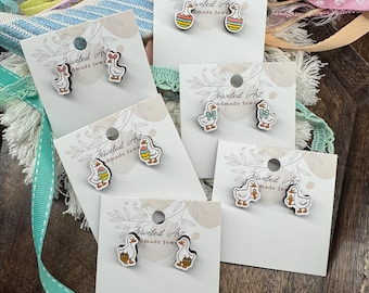 Easter Goose Stud Earrings Set – 6 Styles