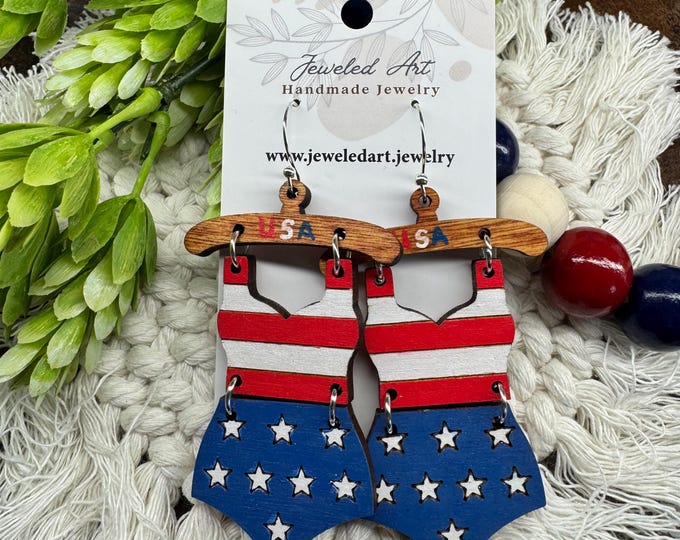 Patriotic Swimsuit on Hanger - 2 styles - America's 250th