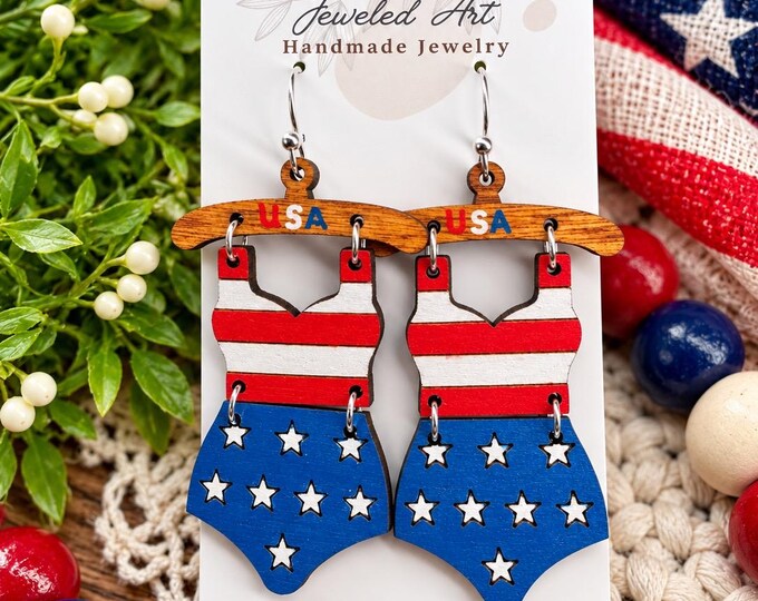 Patriotic Swimsuit on Hanger - 2 styles