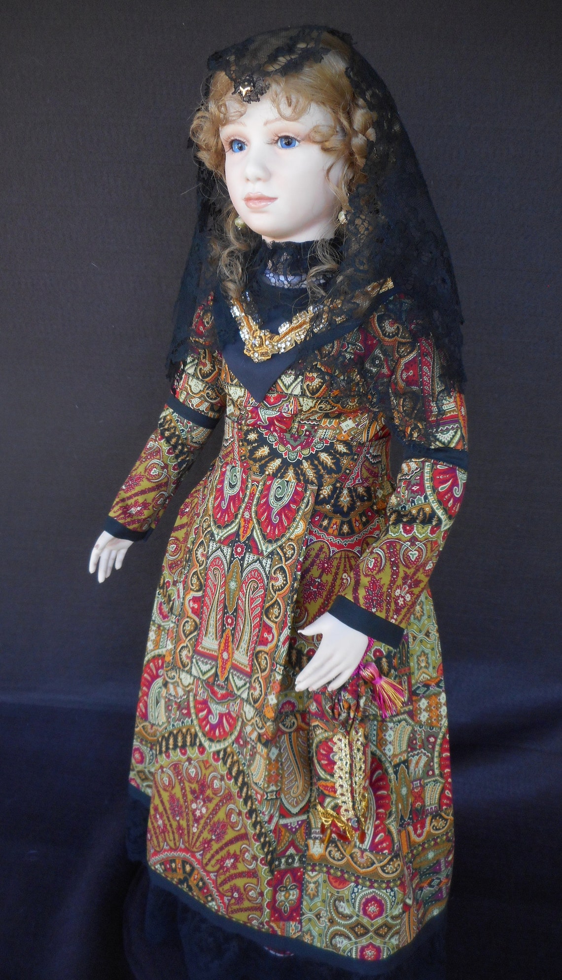 Porcelain 30 Inch Doll the Italian Countess Handmade by Etsy