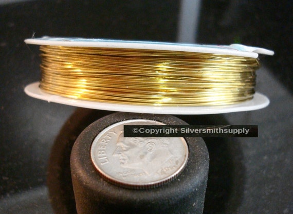 1 x Antique Bronze Plated Copper 0.4mm x 20m Round Craft Wire Hanging Reel X1020