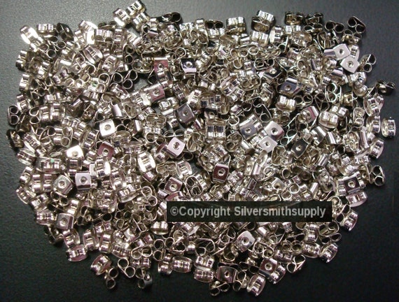 Boucles D'oreilles Papillons En Métal Blanc - Garanti Sans Nickel - Modèle N°602 - Neuf Avec étiquettes