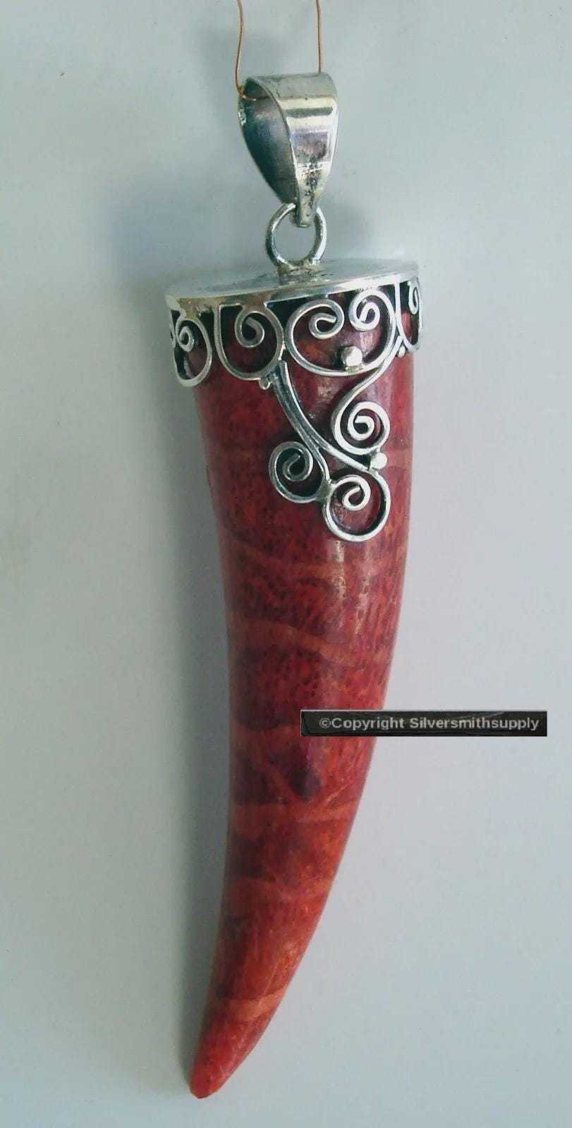 天然赤珊瑚 55.70カラット ペンダント 高級エステートジュエリー