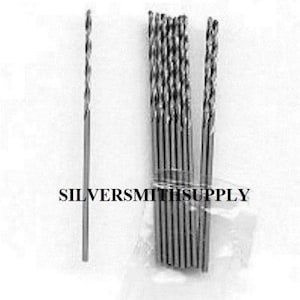 10 Juweliere Mini Stahl Spiralbohrer Bits 1,75 mm Bohrer für Metall, Holz, Muschel, Knochen, Perlen, Kunststoff T087