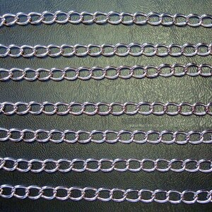 12 ft LIGHT Rose Gold plated twist cable link chain 8x6mm 4 open links per inch bulk CH131C