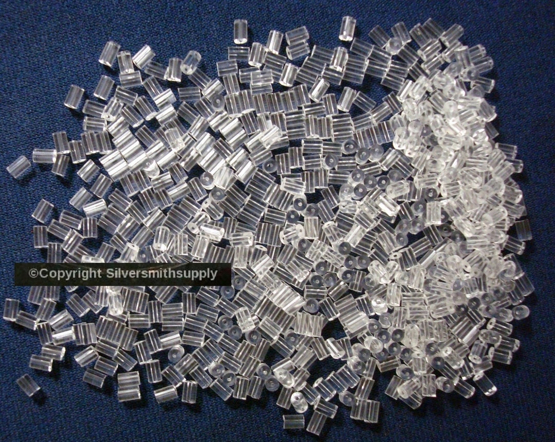 500 Rubber Tube Shaped Fish Hook Earring Backs Stoppers Etsy