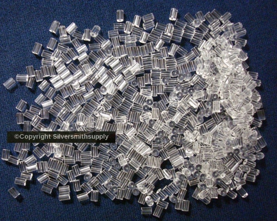 Earring clutches 100 Tube shaped earring backs clutches earring nuts FPE139A