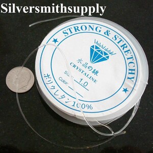 4 meters Clear elastic bead stringing thread beading cord stretchy clear M058