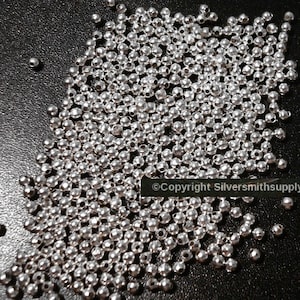 Spacer beads 2.4mm round seamed silver plated metal 500 or 1000 pcs in each lot FPB056B, FPB056C