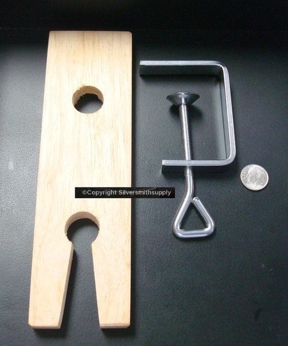 Jewelry Making Set - Bench Pin Saw Frame Ring Clamp Jewelers Saw Blades