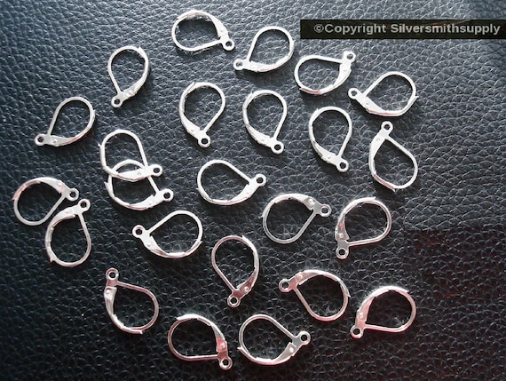 24 Sterling Silver Lever Back Earrings Earwire Findings