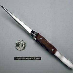 Silversmith soldering Cross Lock Fiber  Straight Tip Tweezer T042