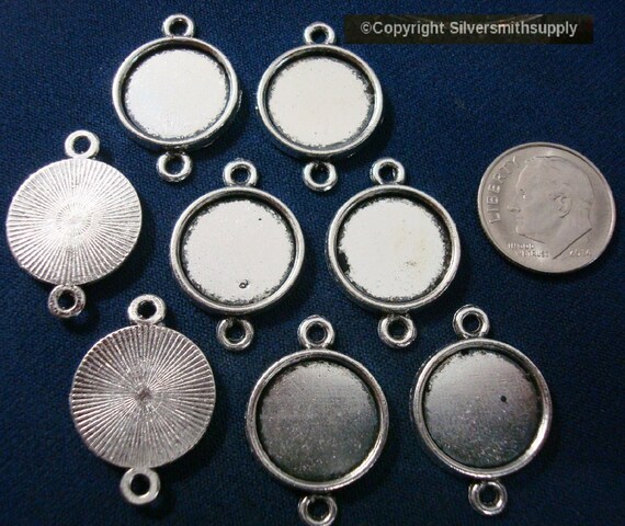 UNICRAFTALE Circa 120 Pz Connettori Ciondolo Rotondo Piatto - Foto 5