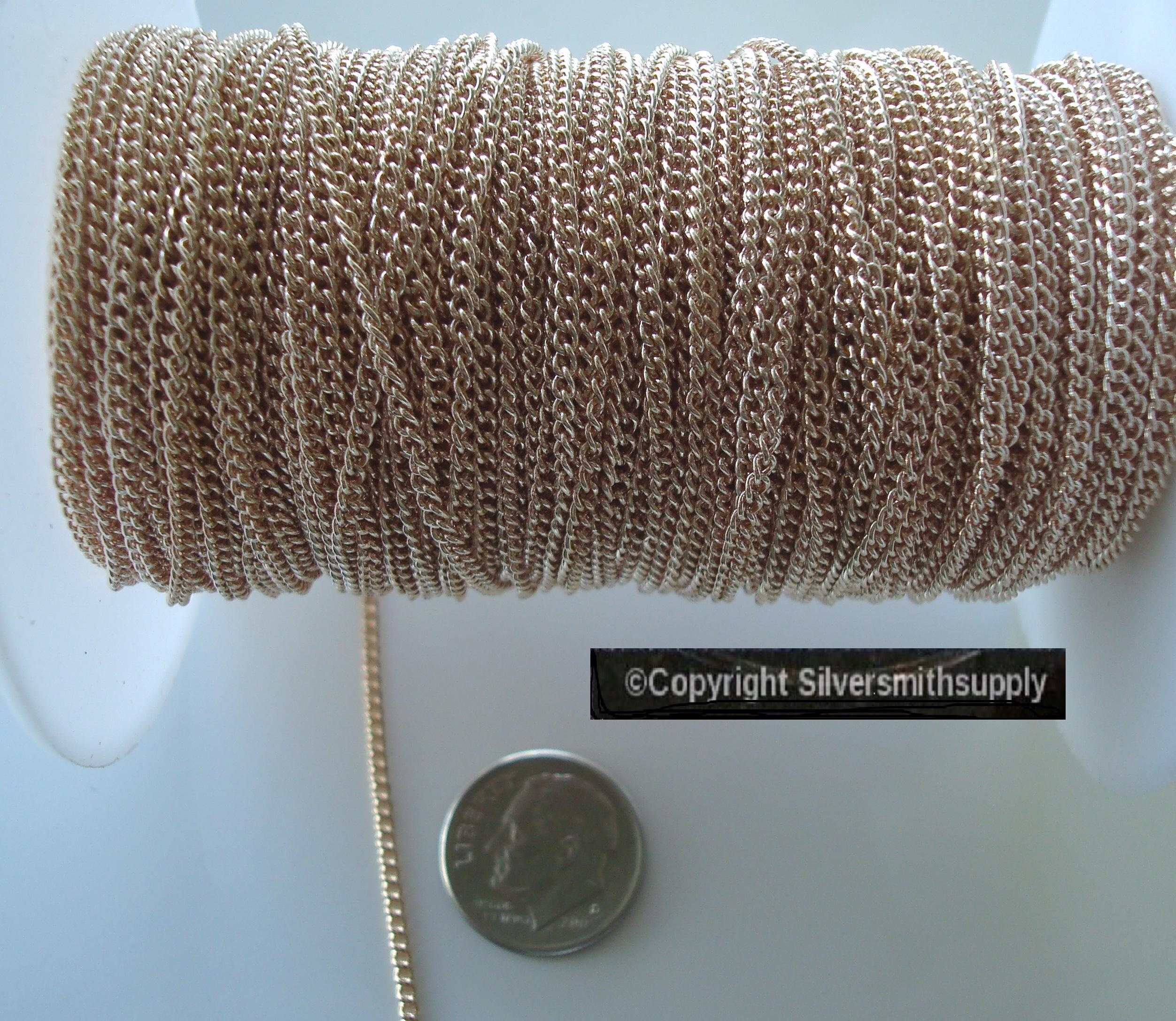 Collana Spacer Medium Da 45cm Filo 1,4mm Sfera 3mm In Argento 925 - Les Folies - Foto 3