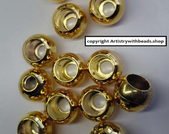 25 Cones Tassel Crafts Jewelry Making Gold Pl ABS 13mm Necklace Cord Ends FPB104