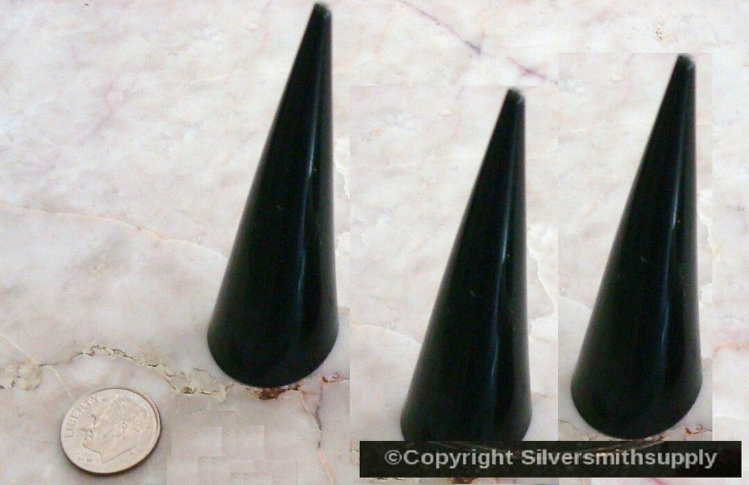 3 Finger Ring Displays Black Stacking Acrylic Ring Display Ring Stands ...