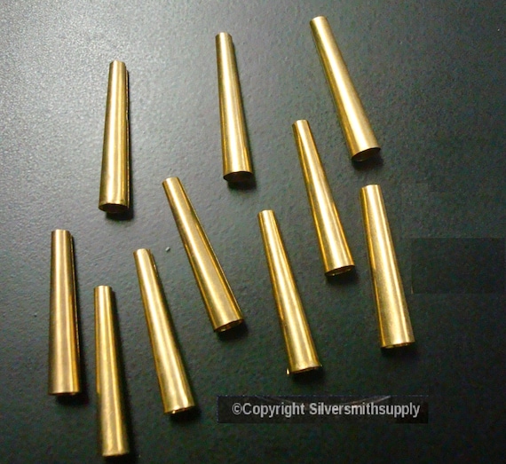 Brass Cones Metal Native American Craft Jewelry Supplies Regalia