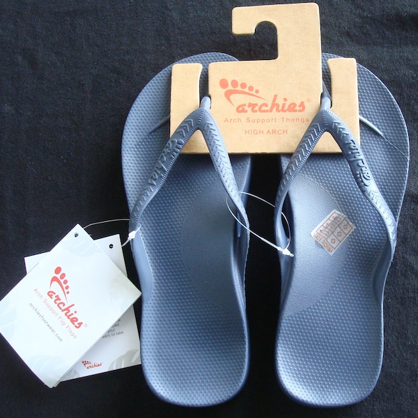 Archie's Arch Support Thong Sandals Men size 4 / Women size 5 Blue