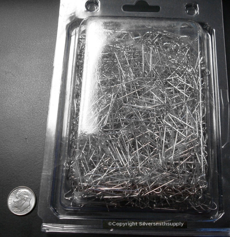 1000 Upins Jewelry Display Pins Silver Color Secure Jewelry Etsy
