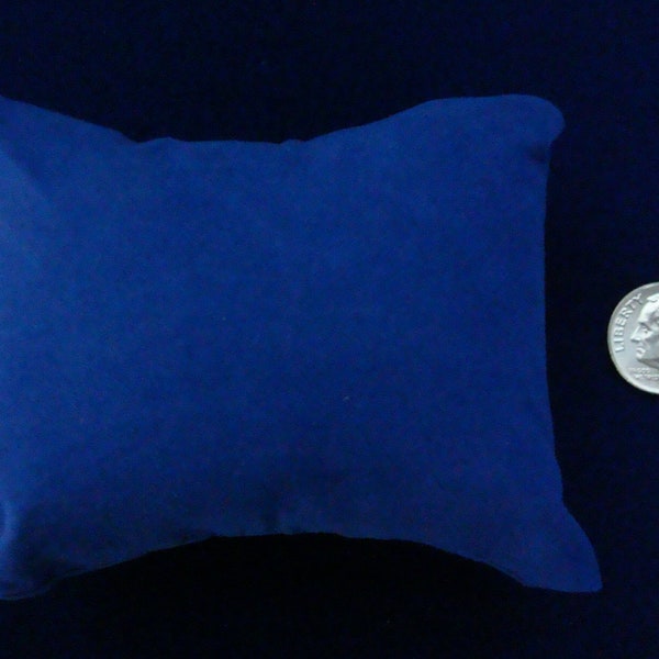 1 or 3 BLUE velvet bracelet watch pendant display pillows 3 1/4"x2 3/4"x1 5/8"JD061 / JD061B