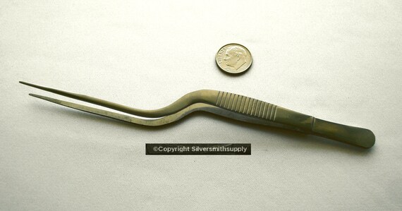 Didiseaon 2pezzi Pinzette Professionali Inossidabile con Paletta per Gioielli per Perline Diamanti e Piccole Pietre Strumenti per Creazione Artigianale