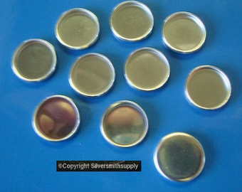 Bezel cups Stainless Steel 12mm round plain edge 10 bezel cups FPS168