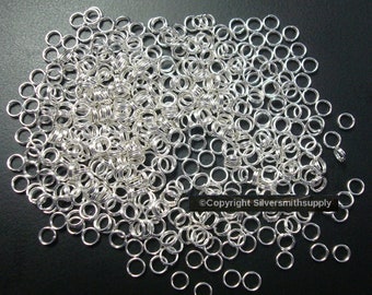 5mm Silver plated split rings jump rings 100/300 pcs charm attachment or clasp FPC387