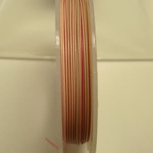 32 Ft Pink TIGER TAIL Nylon Coated Stainless Beading wire .018 in .45mm 25 ga TT102