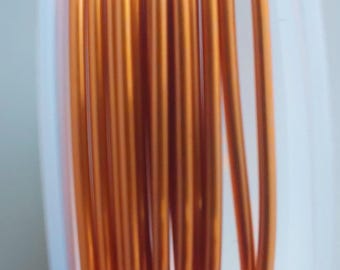 18 Gauge Gold plated copper round wire create wire wrapped jewelry 1mm pw008